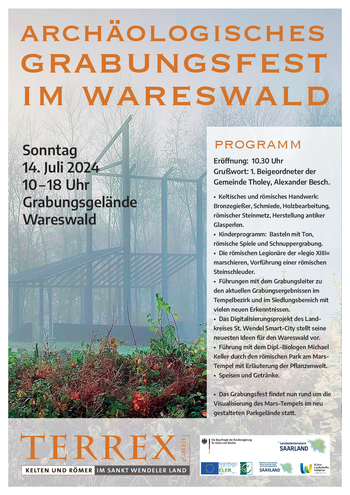 Plakat des Grabungsfestes 2024 mit Programm
