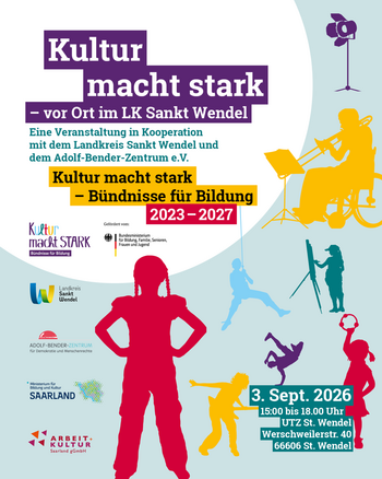 Plakat zur Veranstaltung Kultur macht stark am 03.09.2026