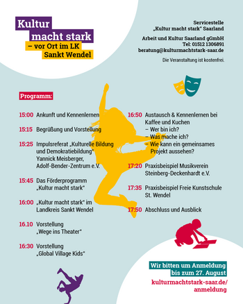 Plakat mit dem Programm zur Veranstaltung am 03.09.2026